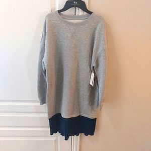 FREE ASSEMBLY Girls Longsleeve Dress Gray and Blue Size XXL